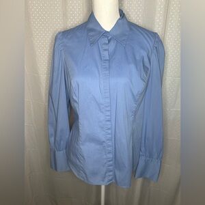 LOFT Light Blue Women's Button-Down Shirt